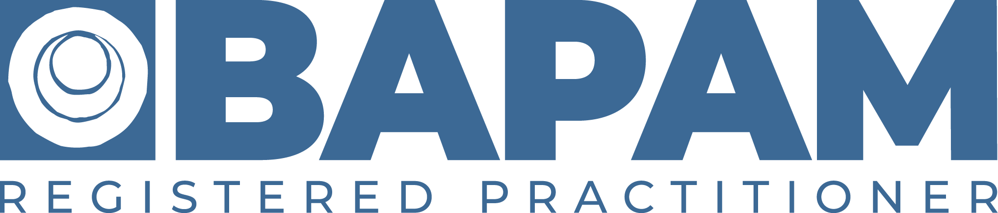 BAPAM Logo Landscape COLOUR No Tag Registered Practitioner